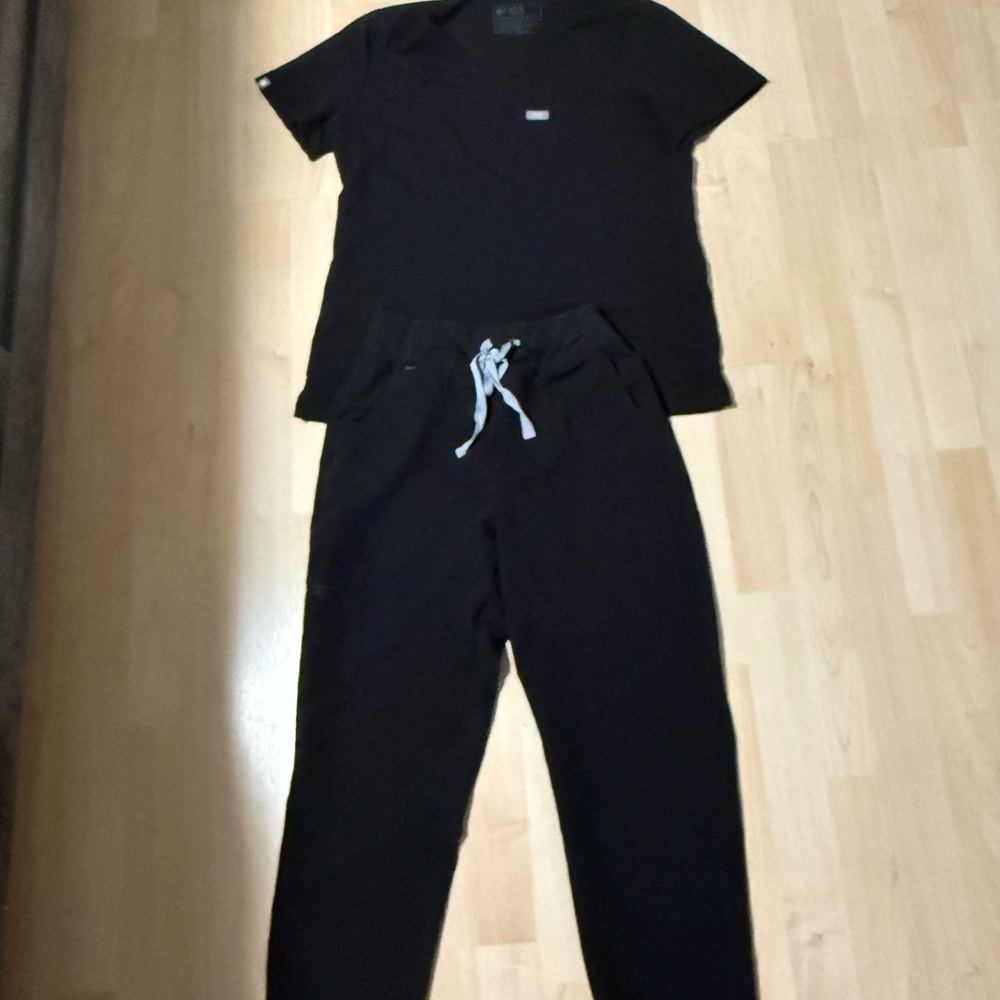 Figs Black Jogger Pants